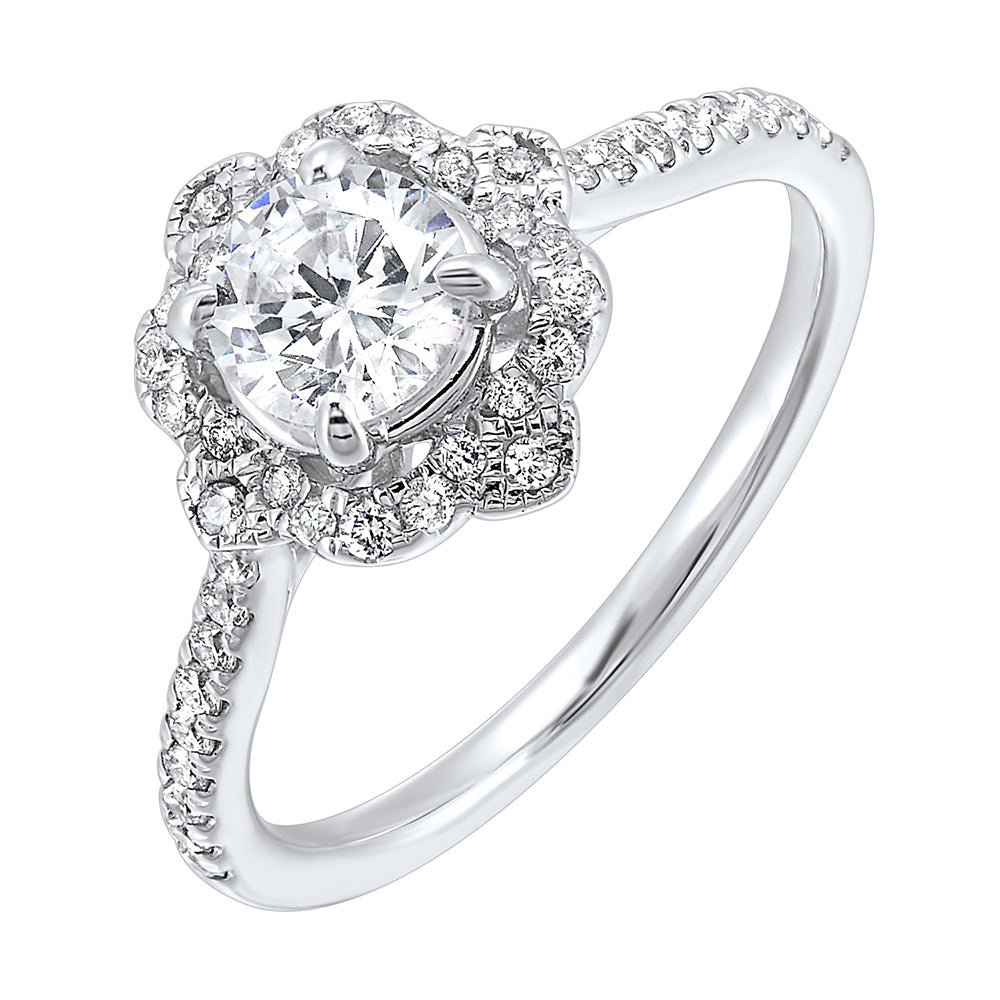 14Kt White Gold Diamond 1Ctw Ring