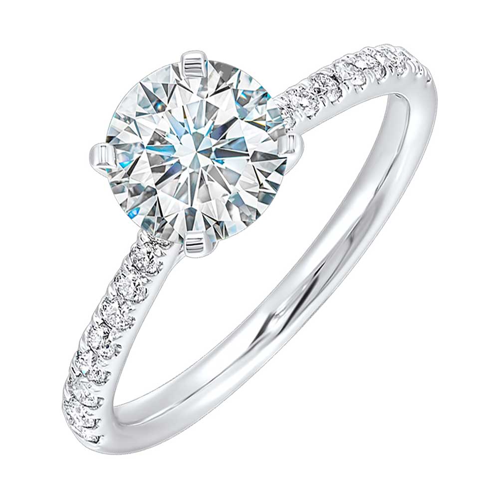 14Kt White Gold Diamond 1/4Ctw Ring