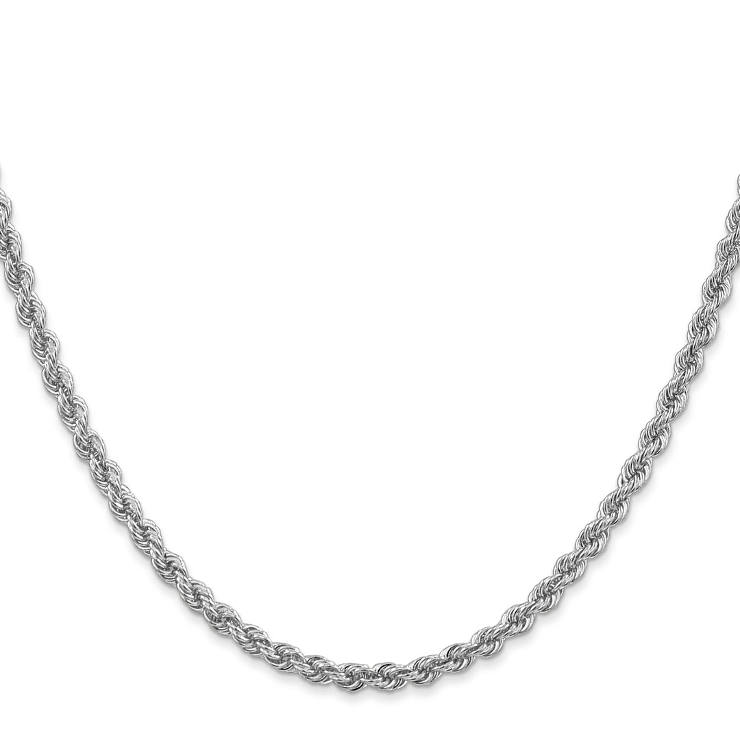14k White Gold 3.0mm Solid Rope Chain