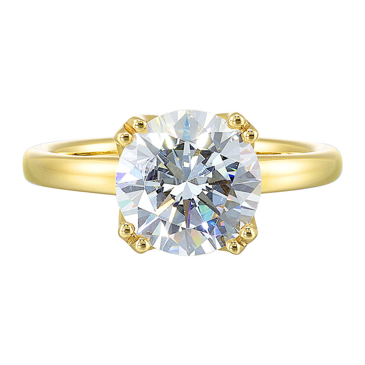 14Kt Yellow Semi Mount For 2Ct Round Center
