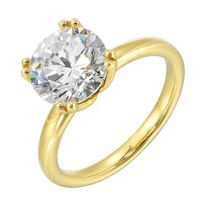 14Kt Yellow Semi Mount For 2Ct Round Center
