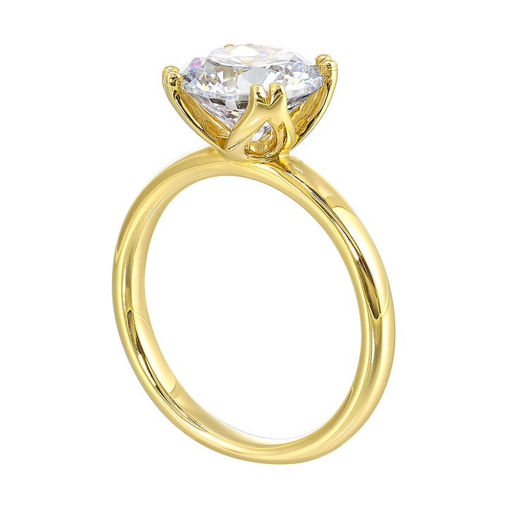 14Kt Yellow Semi Mount For 2Ct Round Center