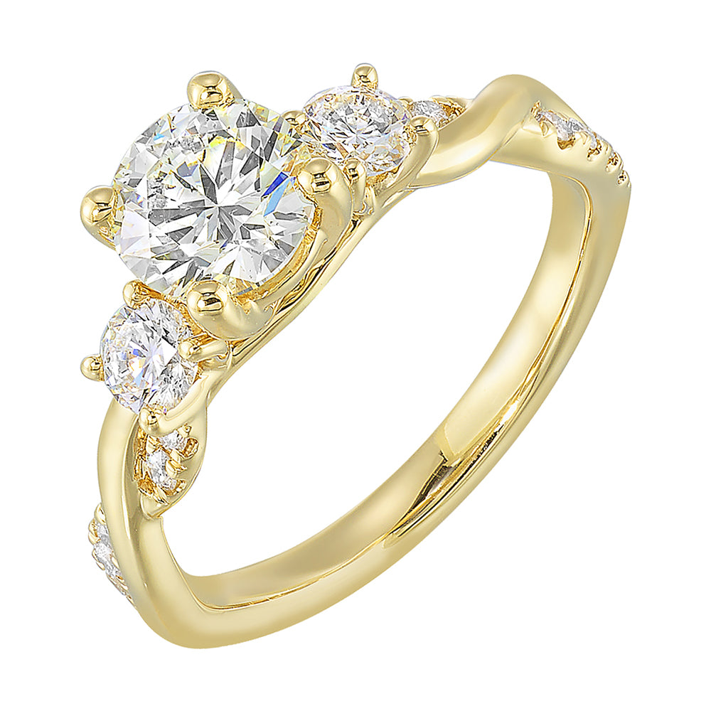 14Kt Yellow Gold Diamond 1/2Ctw Ring
