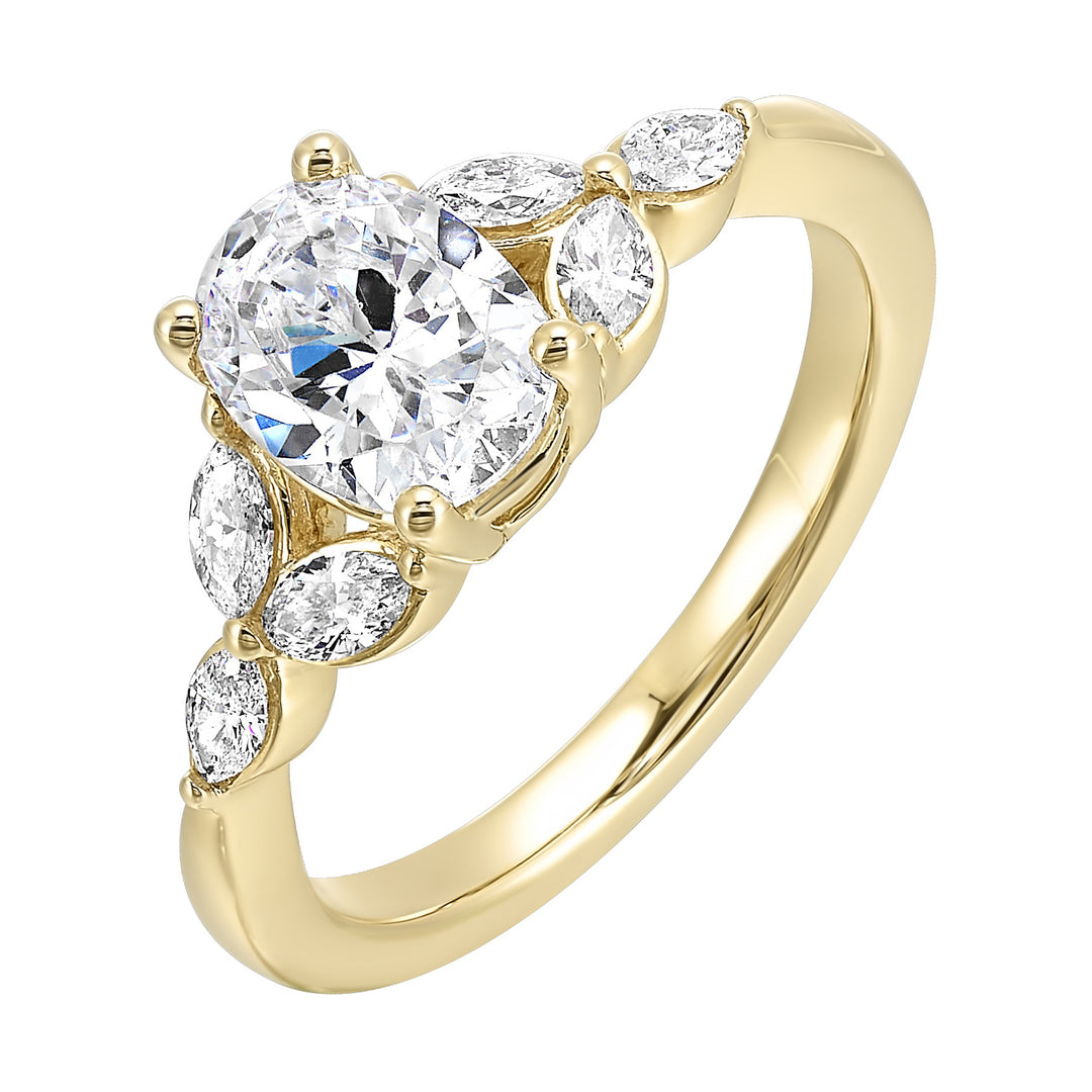 14Kt Yellow Gold Diamond 1/3Ctw Ring