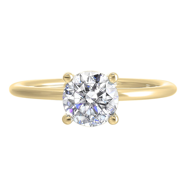 14Kt Yellow Semi Mount For 1Ctw Round Center