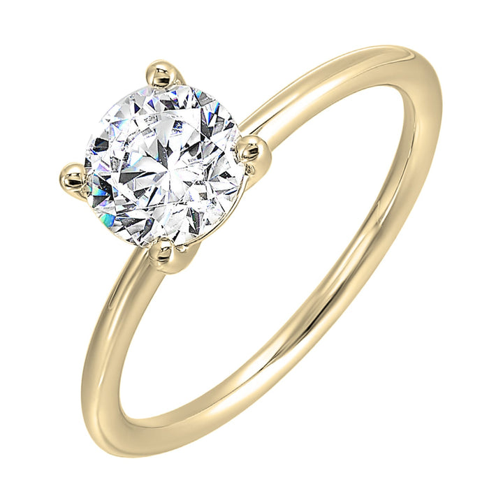 14Kt Yellow Semi Mount For 1Ctw Round Center