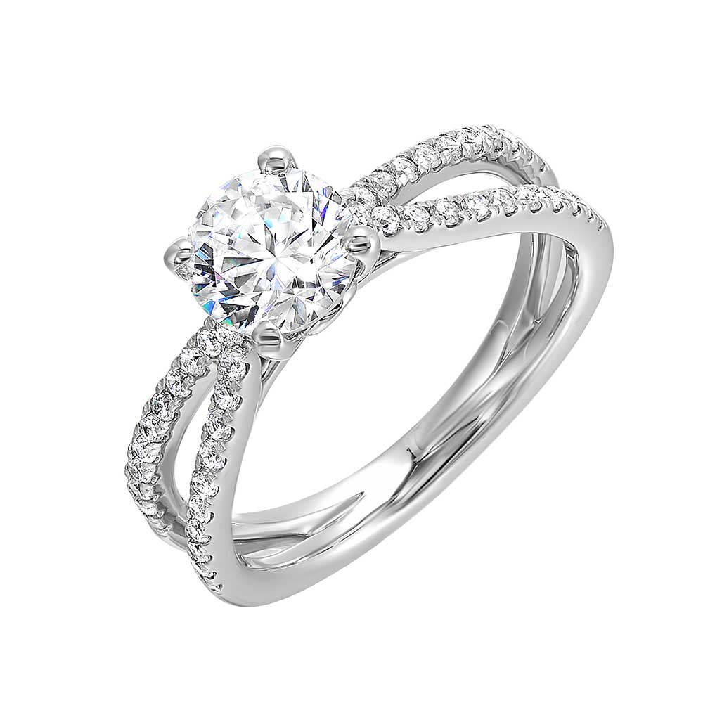 14Kt White Gold Diamond 1/4Ctw Ring