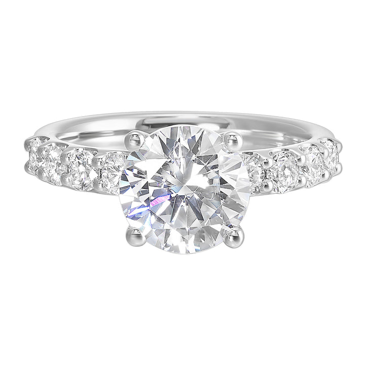 14Kt White Semi Mount 5/8Ctw For 2Ctw Round Center