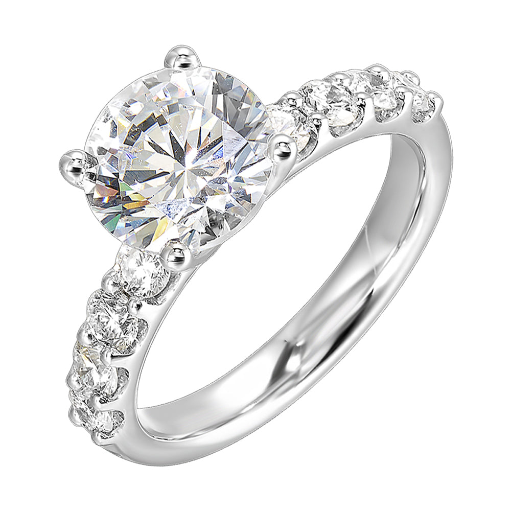 14Kt White Gold Diamond 5/8Ctw Ring