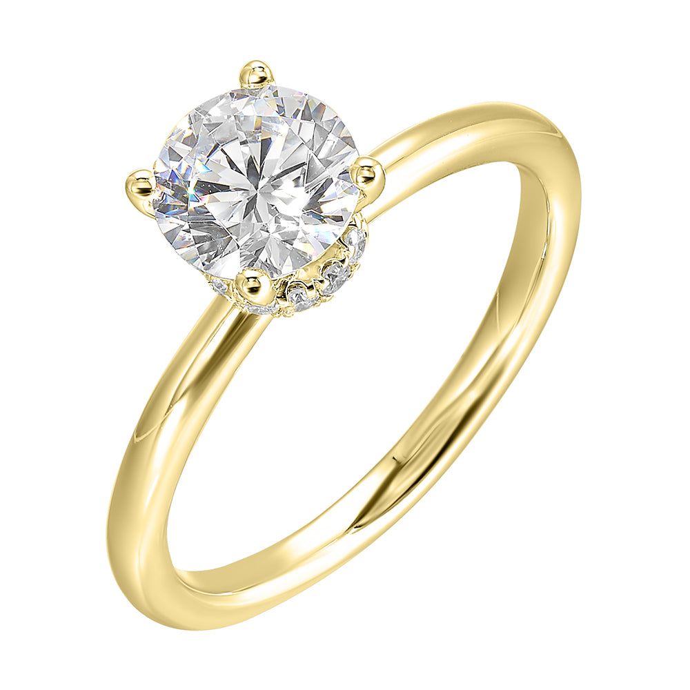 14Kt Yellow Gold Diamond 1/10Ctw Ring