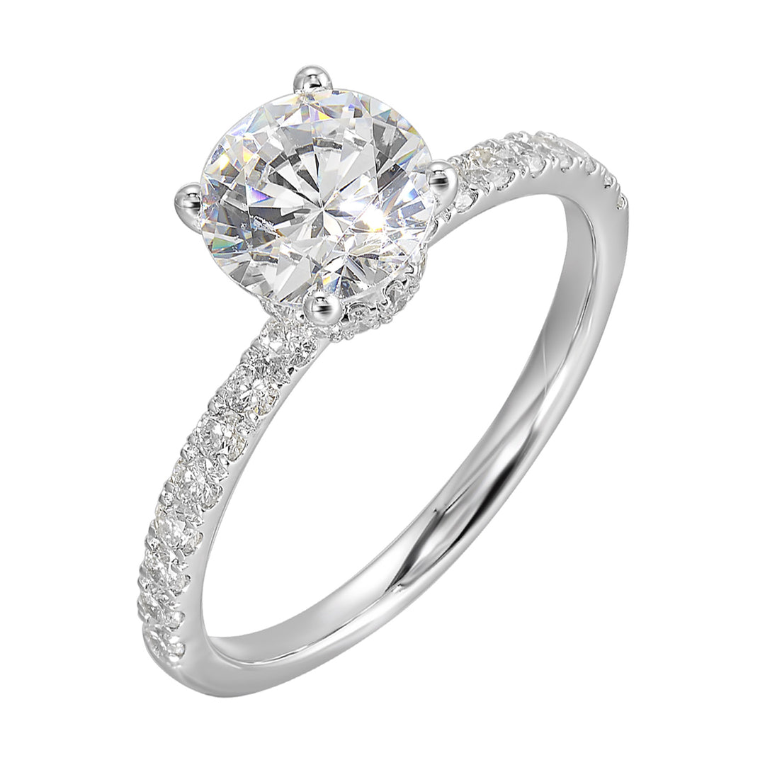 14Kt White Gold Diamond 3/8Ctw Ring