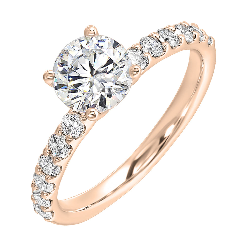 14Kt Rose Gold Diamond 3/8Ctw Ring