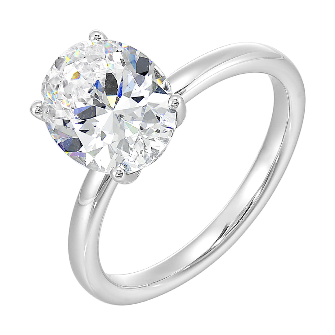 14Kt White Gold Diamond 1/10Ctw Ring