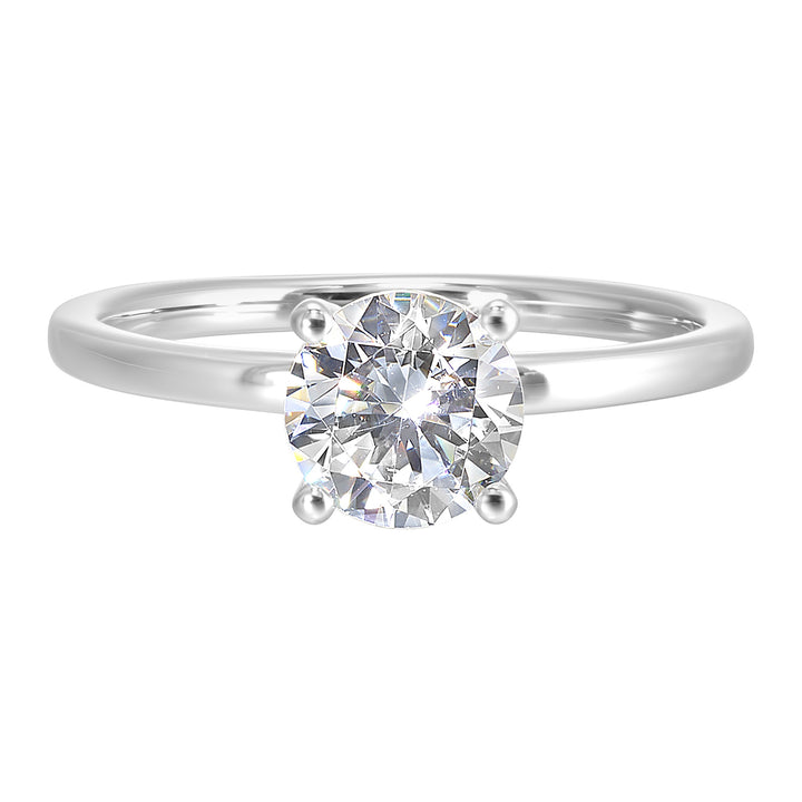 14Kt White Semi Mount 1/12Ctw For 2Ctw Round Center