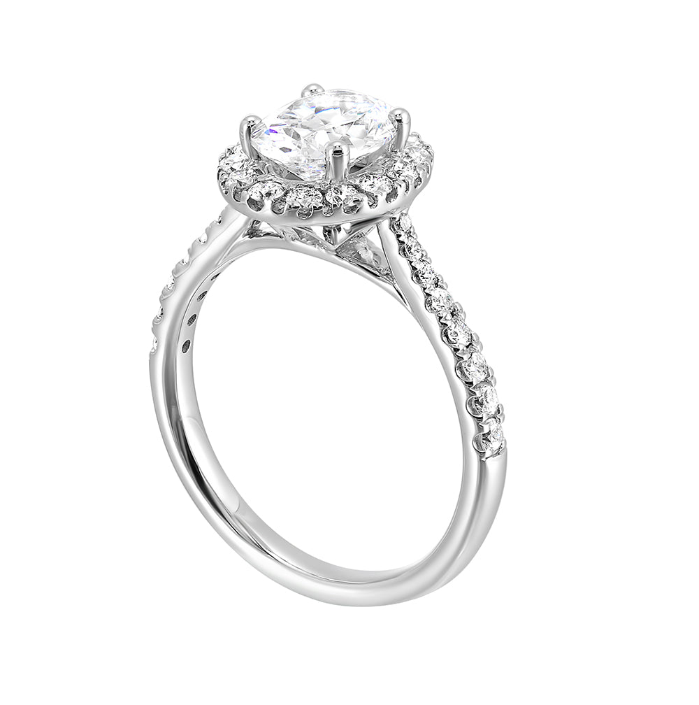 Unique, beautiful, big and bold this ring features a bolder solitare with a delicate shank look.