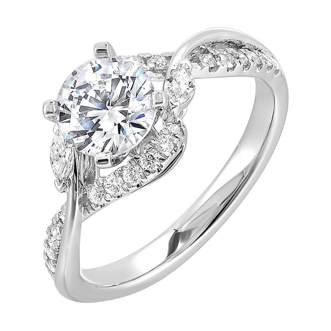 14Kt White Gold Diamond 1/3Ctw Ring