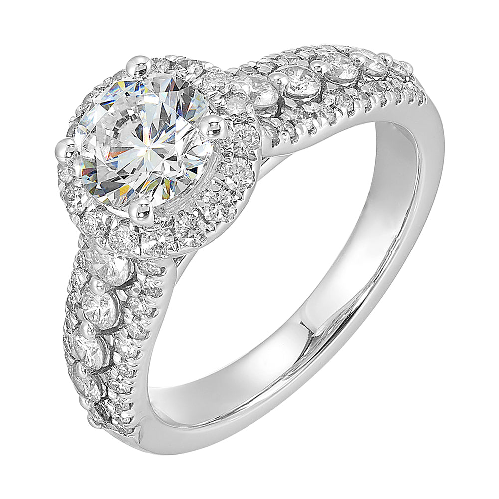 14Kt White Gold Diamond 3/4Ctw Ring