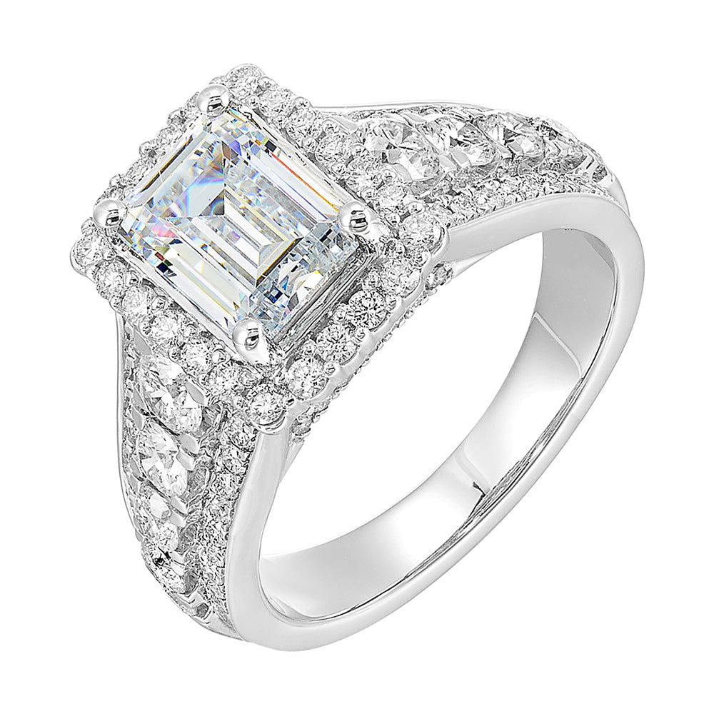 14Kt White Gold Diamond 1 1/3Ctw Ring