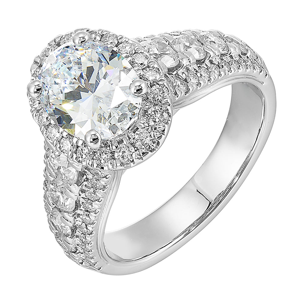 14Kt White Gold Diamond 1 1/3Ctw Ring