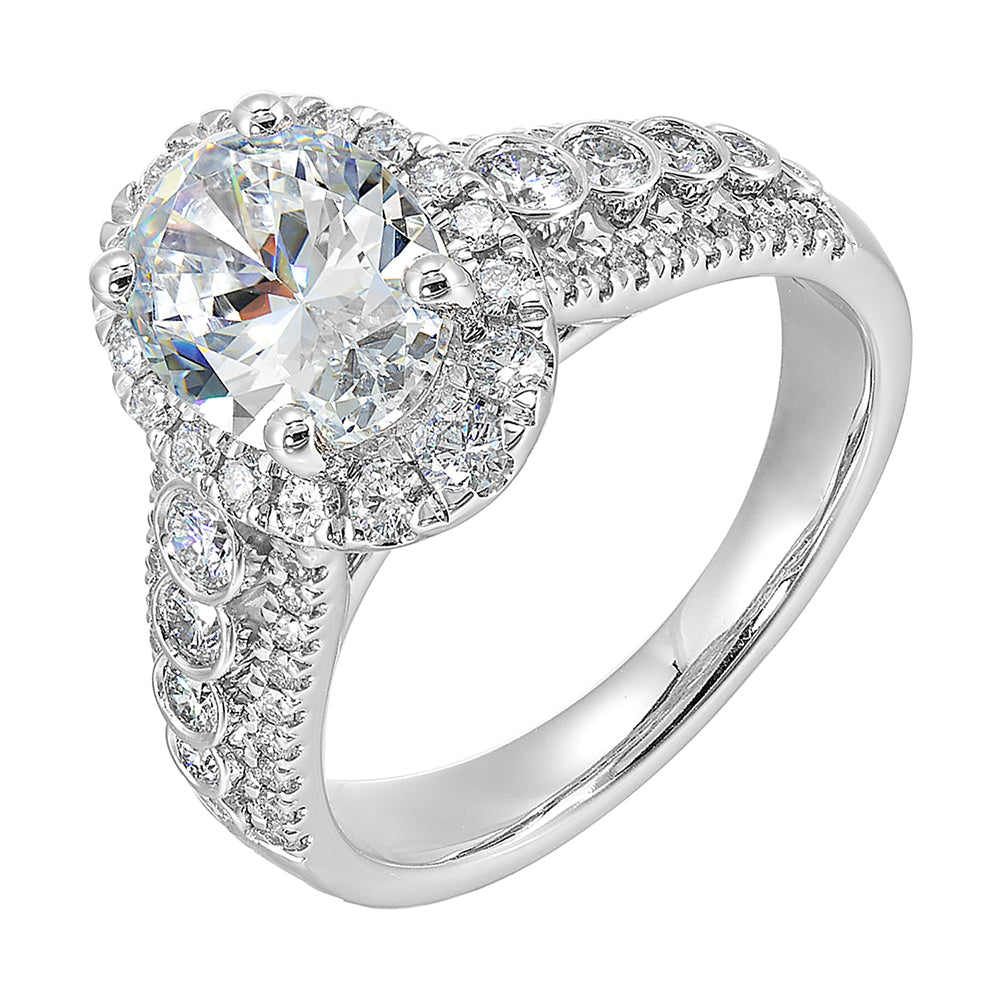 14Kt White Gold Diamond 3/4Ctw Ring