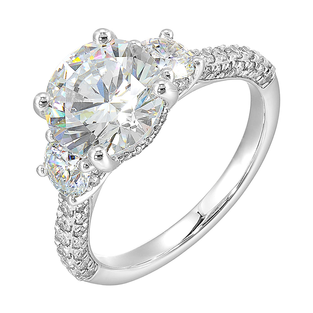 14Kt White Gold Diamond 1 1/5Ctw Ring