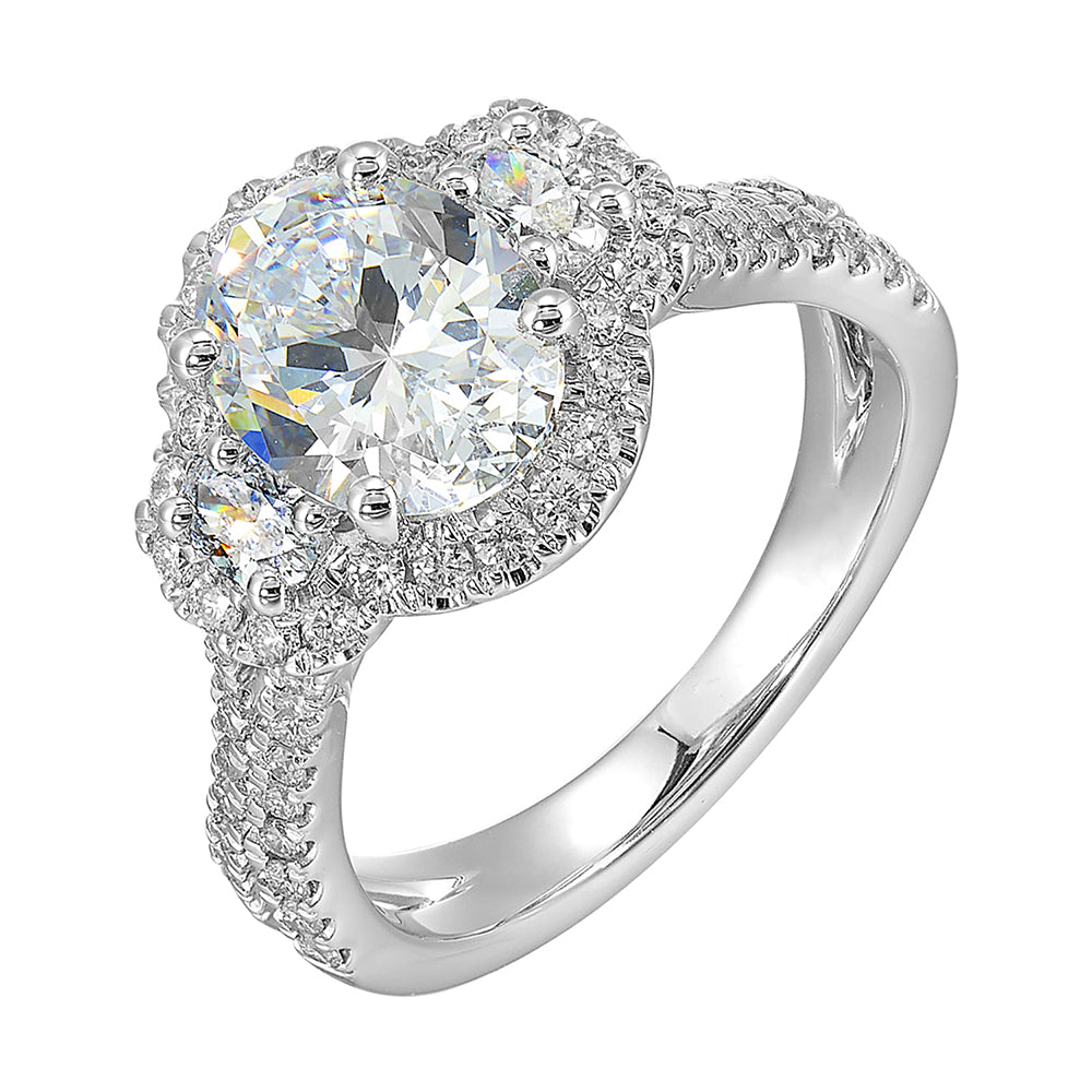 14Kt White Gold Diamond 3/4Ctw Ring