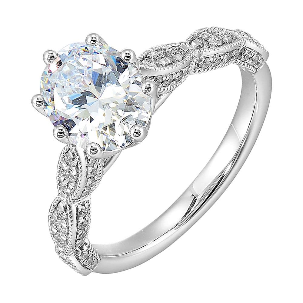 14Kt White Gold Diamond 1/3Ctw Ring