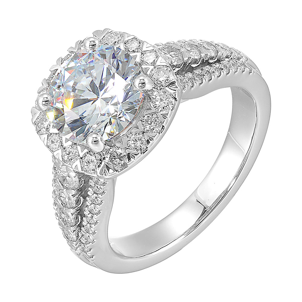 14Kt White Gold Diamond 7/8Ctw Ring