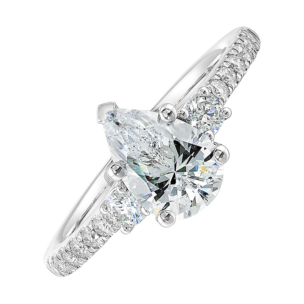 14Kt White Gold Diamond 1/3Ctw Ring