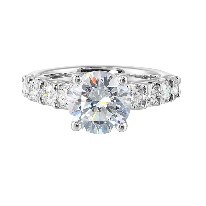 14Kt White Semi Mount 1Ctw For 2Ctw Round Center