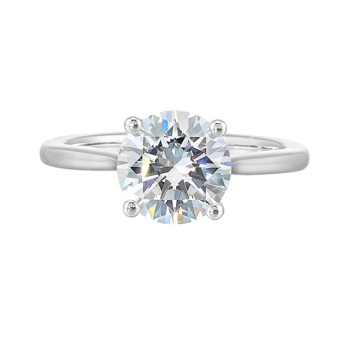 14Kt White Semi Mount For 2Ctw Round Center