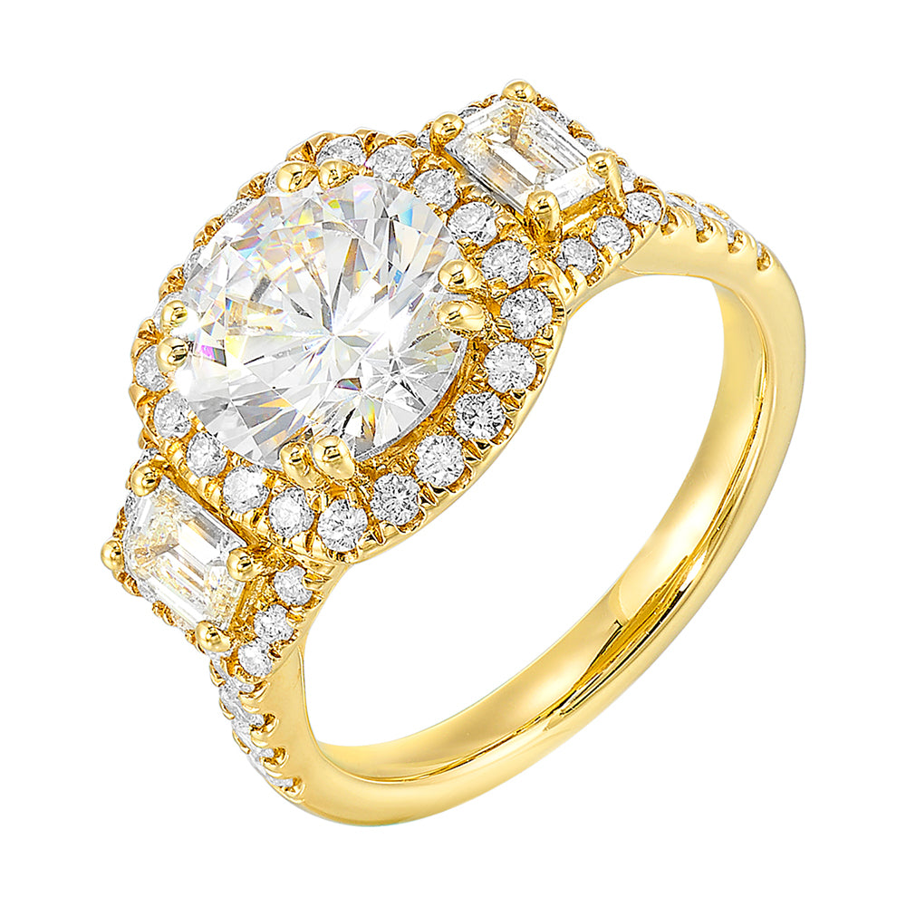 14Kt Yellow Gold Diamond 1 1/6Ctw Ring