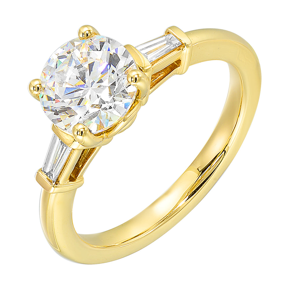 14Kt Yellow Gold Diamond 1/7Ctw Ring