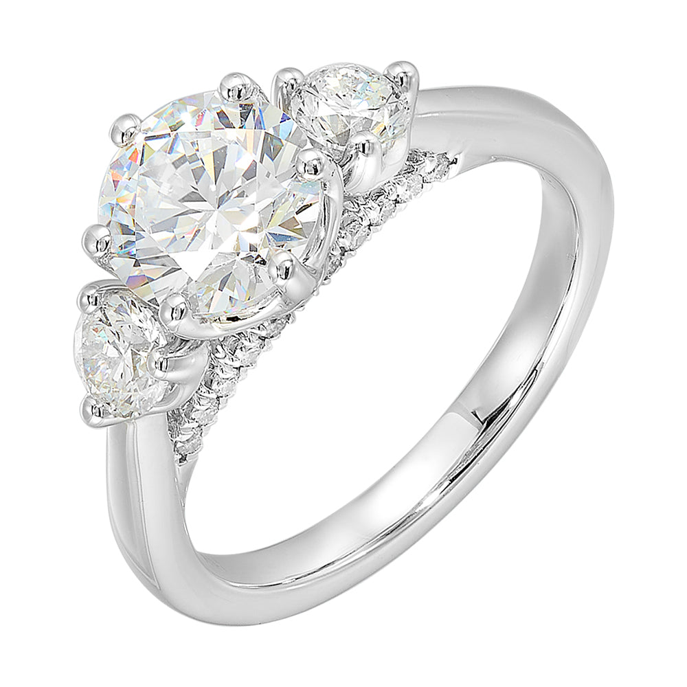 14Kt White Gold Diamond 5/8Ctw Ring