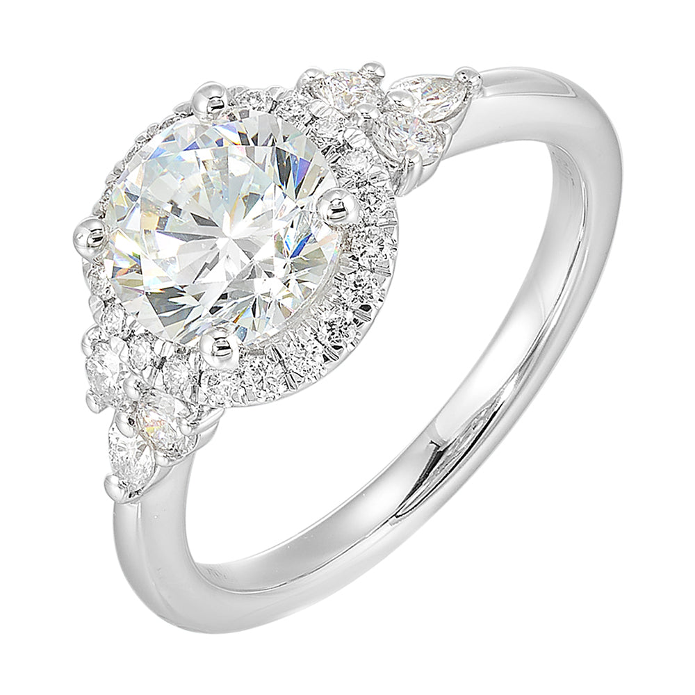14Kt White Gold Diamond 3/8Ctw Ring