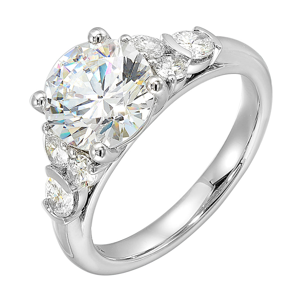 14Kt White Gold Diamond 5/8Ctw Ring