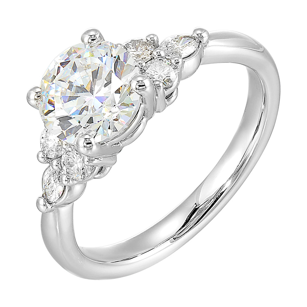 14Kt White Gold Diamond 1/3Ctw Ring