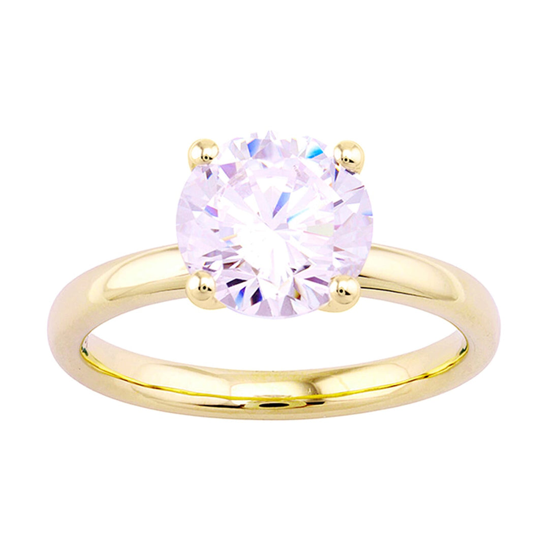 14Kt Yellow Semi Mount For 2Ct Round Center