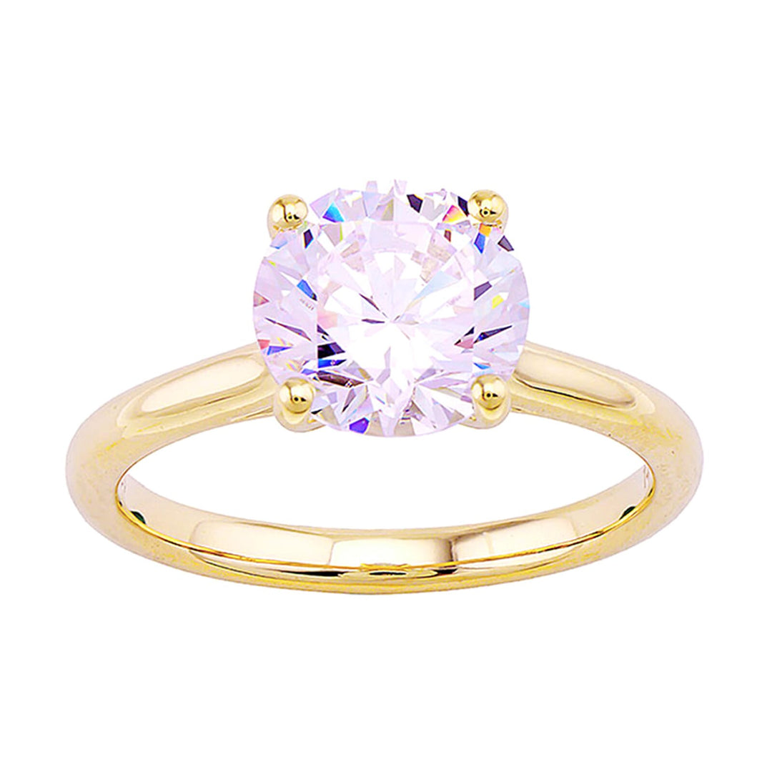 14Kt Yellow Semi Mount For 2Ct Round Center