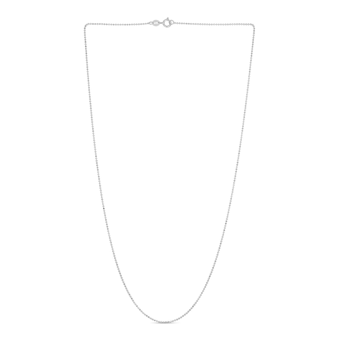 14K Gold 0.9mm Diamond Cut Bead Chain