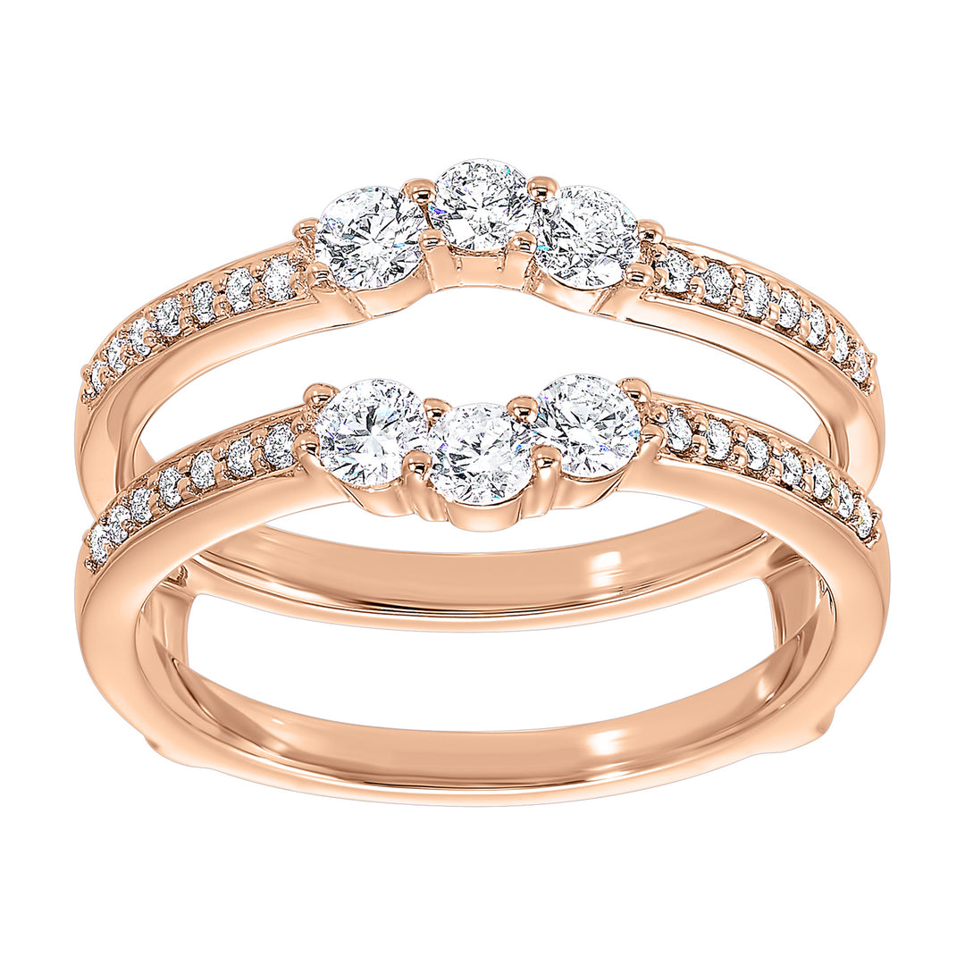14Kt Rose Gold Diamond 5/8Ctw Ring