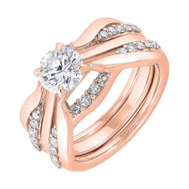 14Kt Rose Gold Diamond 1/2Ctw Ring
