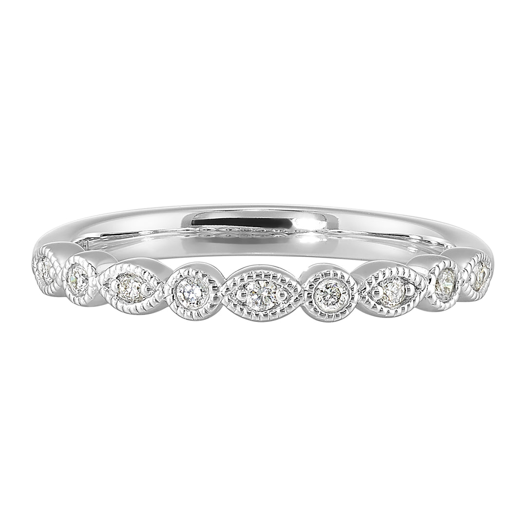 14Kt White Gold Diamond 1/10Ctw Ring
