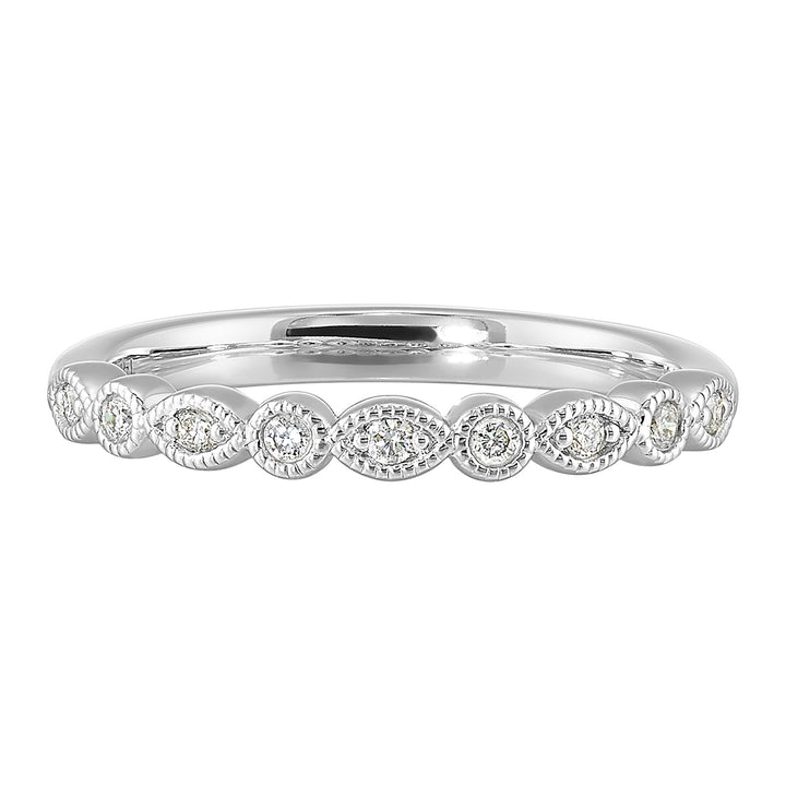 14Kt White Gold Diamond 1/10Ctw Ring