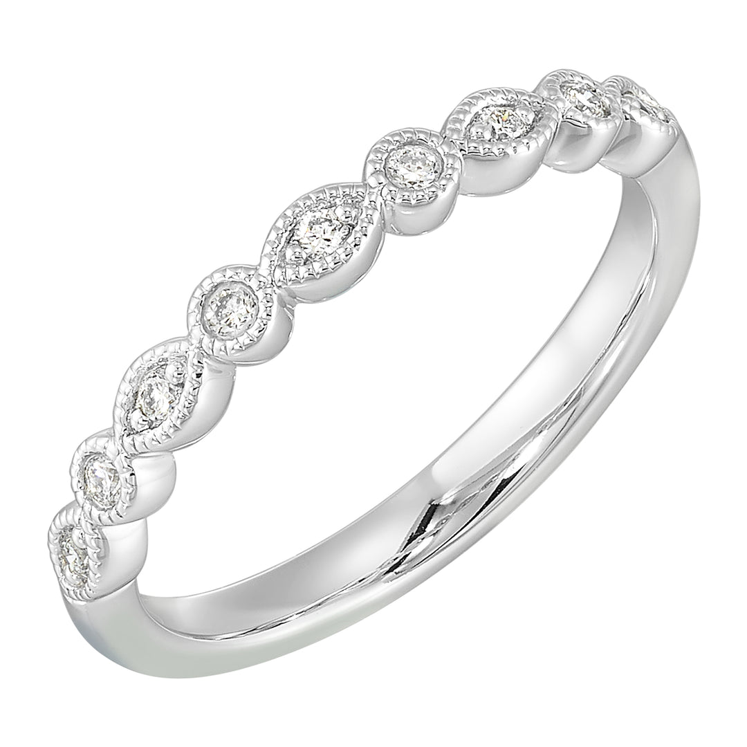 14Kt White Gold Diamond 1/10Ctw Ring