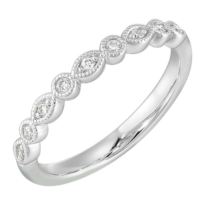 14Kt White Gold Diamond 1/10Ctw Ring