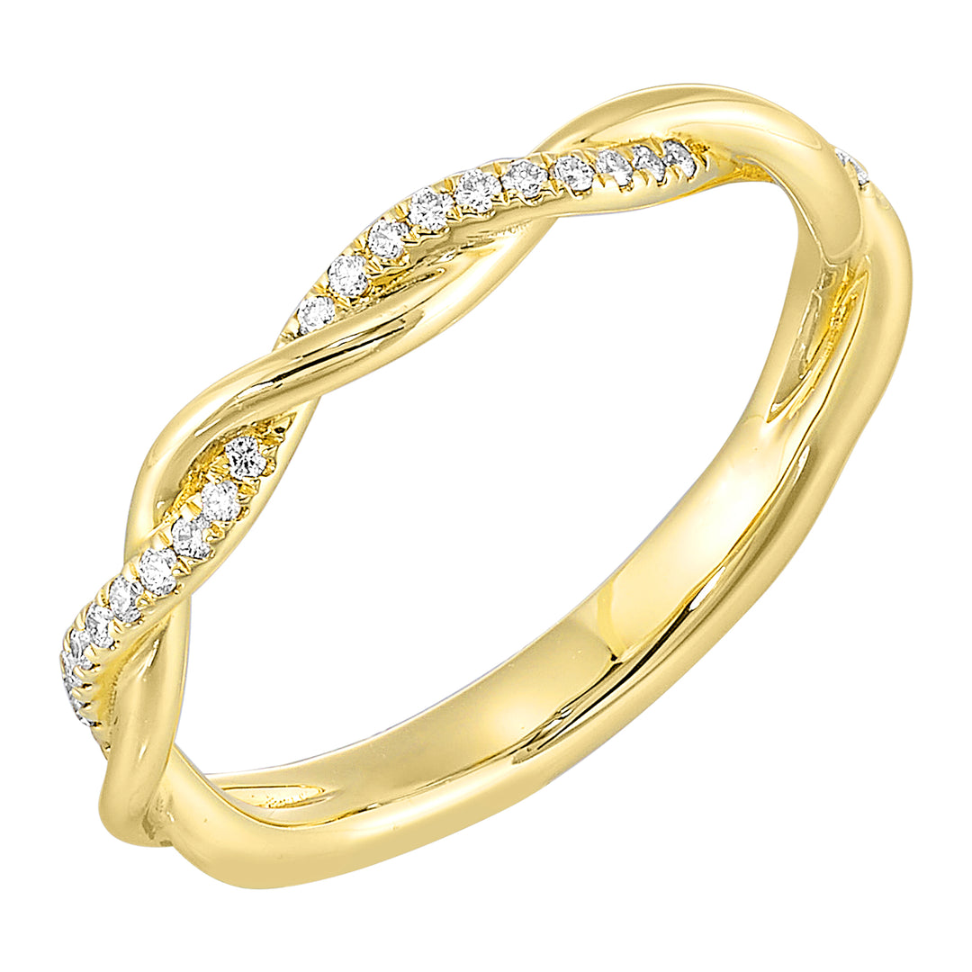 14Kt Yellow Gold Diamond 1/10Ctw Ring