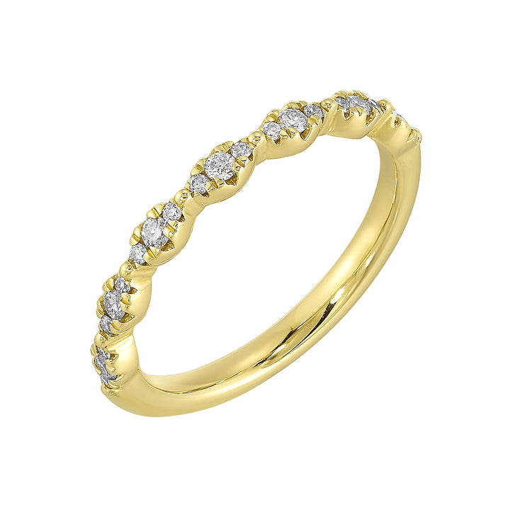 14Kt Yellow Gold Diamond 1/5Ctw Ring