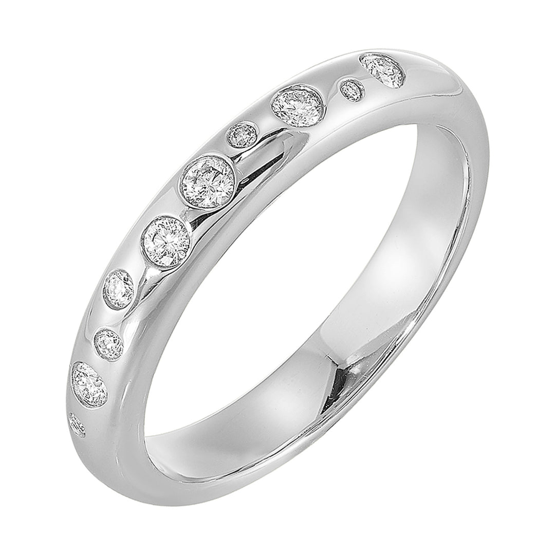 14Kt White Gold Diamond 1/7Ctw Ring
