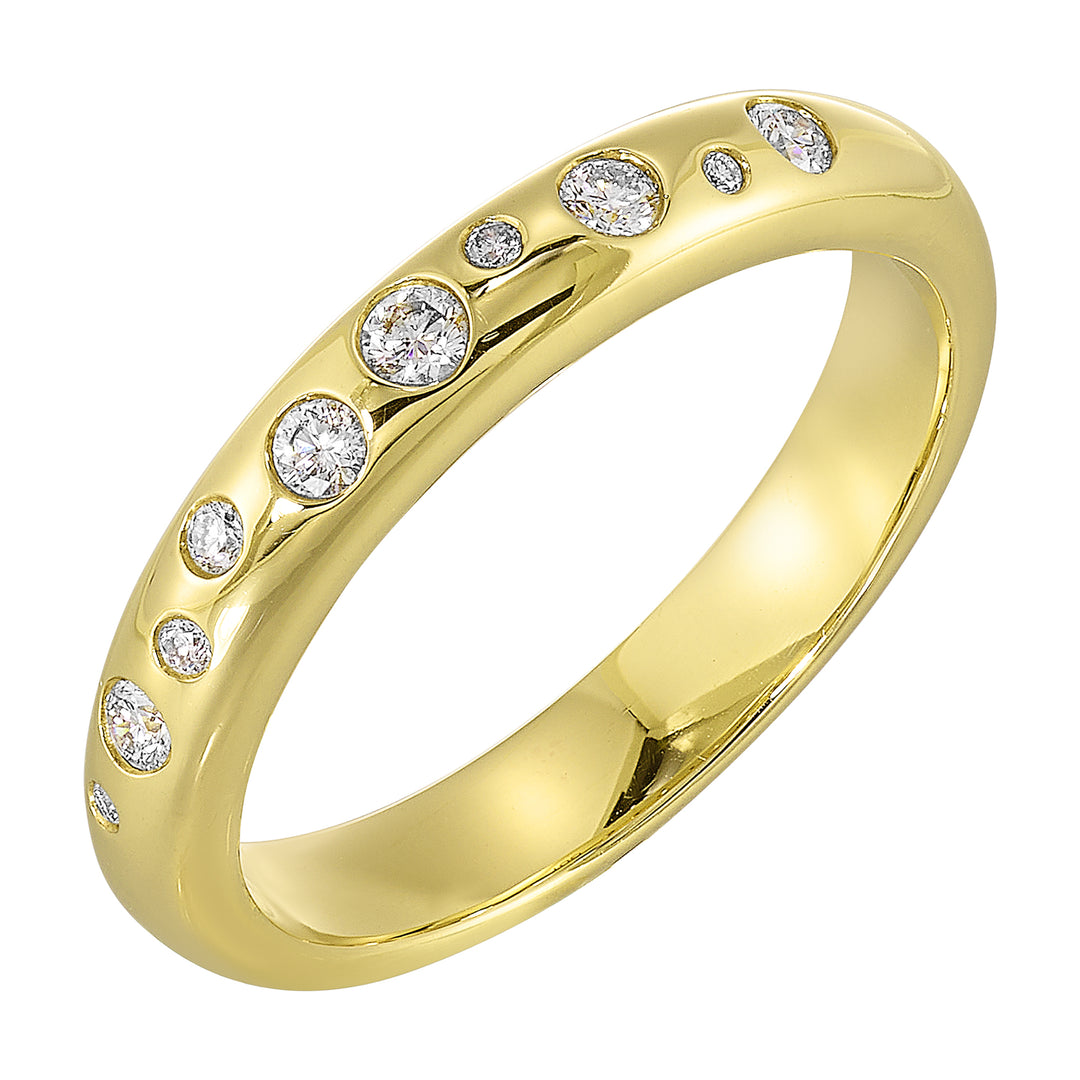 14Kt Yellow Gold Diamond 1/7Ctw Ring